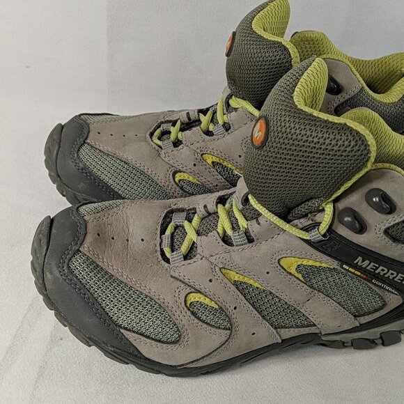 Merrell Passage Ventilator Mid Grey/Sage Green Hiking Boots Women's 7.5 J83652 - Picture 4 of 14